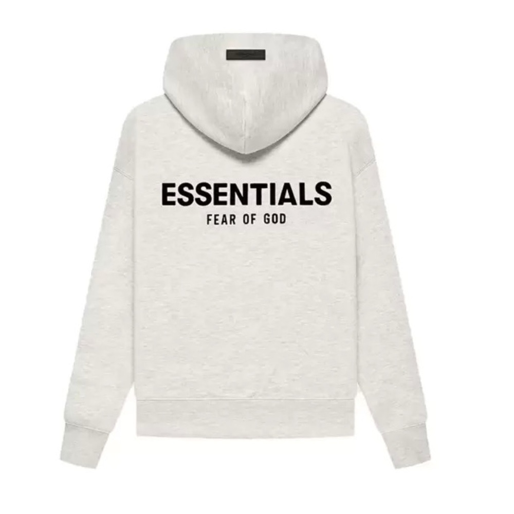 Fear of God Essentials  Core Collection Hoodie Light Oatmeal large l men’s - Picture 2 of 3